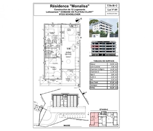 t3 à la vente -   97233  SCHOELCHER, surface 67 m2 vente t3 - UBI449194166